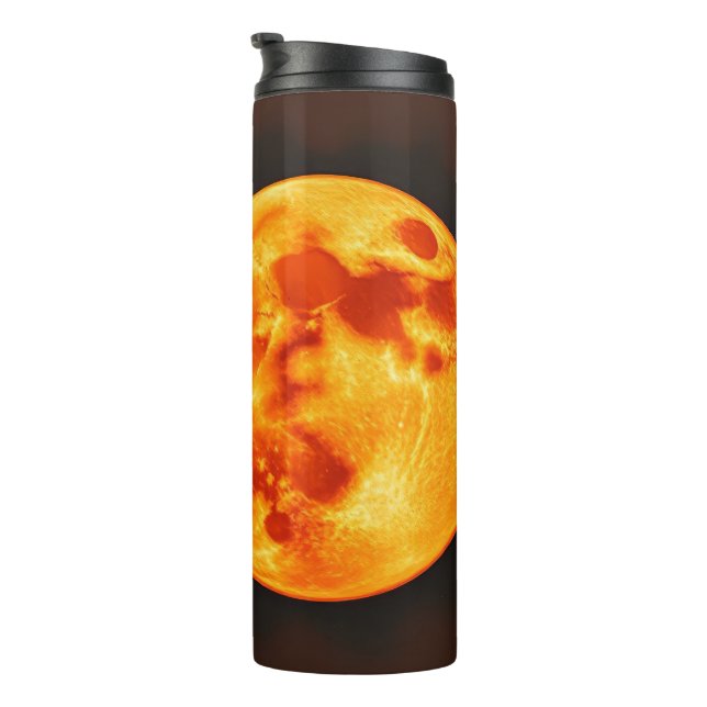 Brennende Sonne Thermosbecher (Nach rechts gedreht)