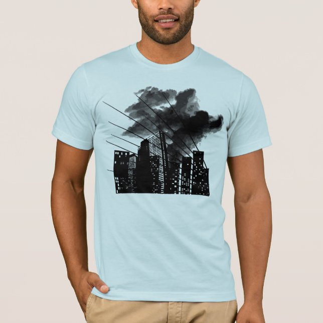 Brennende Stadt T-Shirt (Vorderseite)
