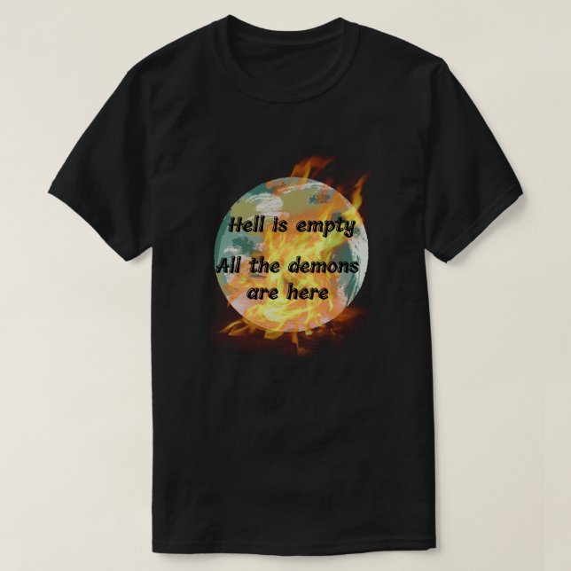 Brennende Welt T-Shirt (Design vorne)