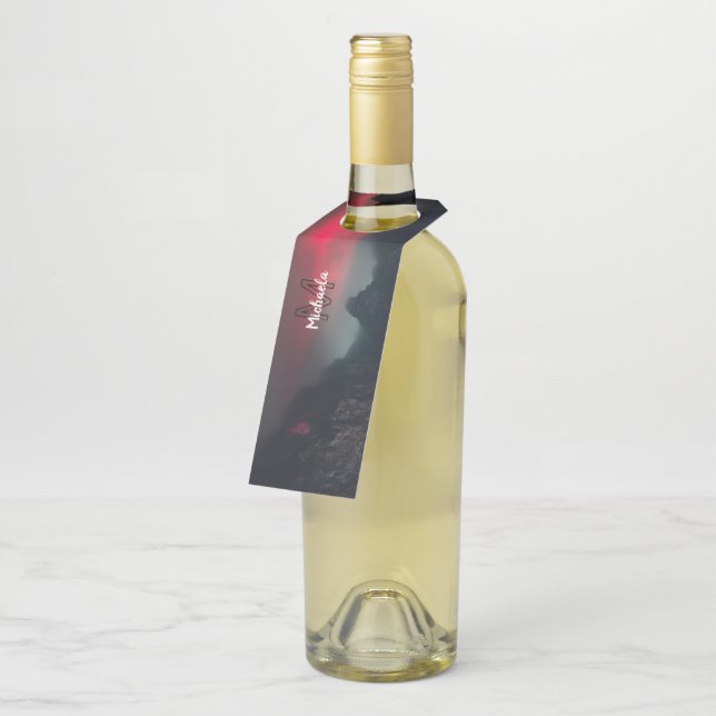 Brennende Wolken, Nebel und Monografie der Berge i Flaschenanhänger (Angewinkelt)