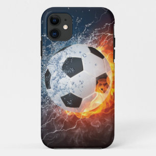Brennender Fußball-Wurfkissen Case-Mate iPhone Hülle
