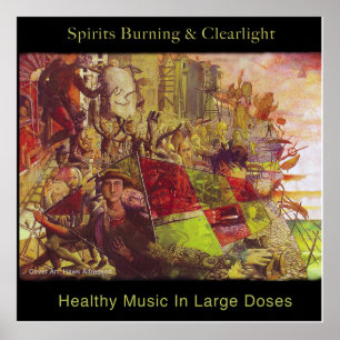 Brennender Geist u. Clearlight gesundes Poster