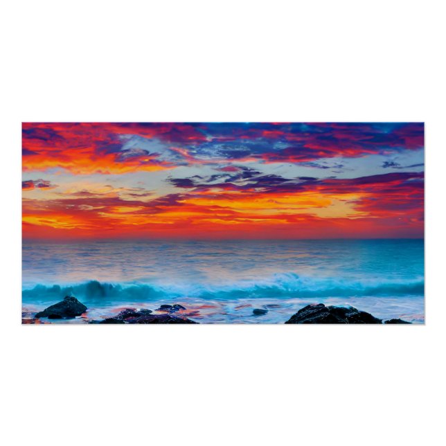 Brennender Horizont Poster (Vorderseite)