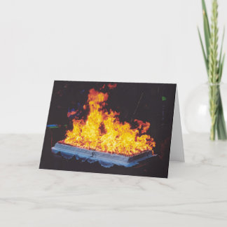 Brennender Kuchen in New- York Citypark Einladung