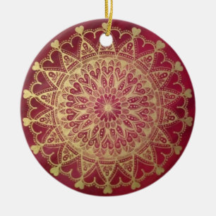 Brennender Liebe Keramik Ornament