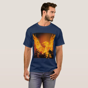 Brennender Phoenix-Entwurf (kein P) T-Shirt