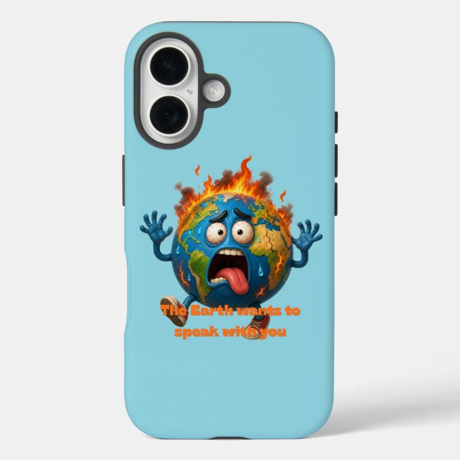 Brennender Planet - Design zur Sensibilisierung fü Case-Mate iPhone Hülle (Rückseite)