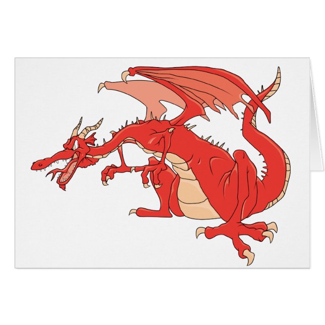 Brennender roter Drache (Vorderseite (Horizontal))