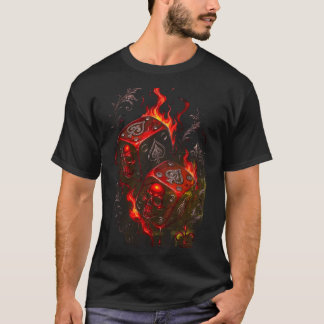 Brennender Totenkopf-Würfel - High Stakes Rebel Gr T-Shirt