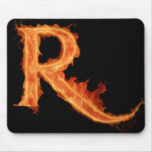 Brennendes Alpha - R Mousepad