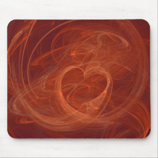 Brennendes helles mousepad