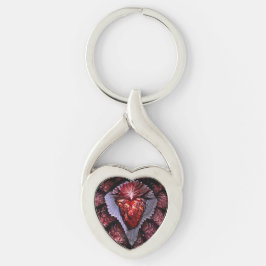 brennendes Herz Schlüsselanhänger