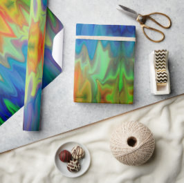 Brennfarben Geschenkpapier