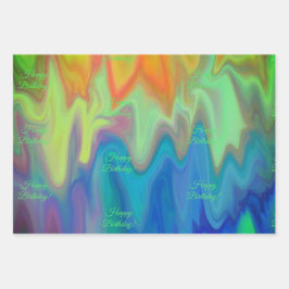 Brennfarben Geschenkpapier Set