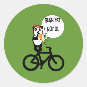 Brennfett, nicht Öl Runder Aufkleber