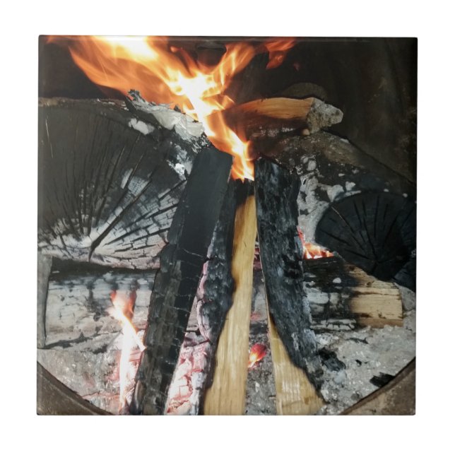 Brennholz Fliese (Vorderseite)