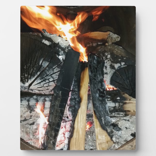 Brennholz Fotoplatte (Vorderseite)