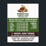 Brennholz, Holz/Holz/Holzgartenwerbung Flyer<br><div class="desc">Flyer für Firewood-,  Holz-/Holzgartenwerbung durch den Visitenkarten-Store.</div>