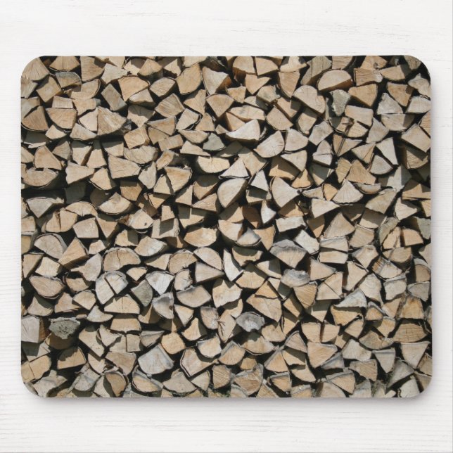 Brennholz Mousepad (Vorne)