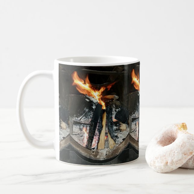 Brennholz Tasse (Mit Donut)
