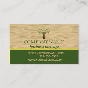 Brennholz und Baum Visitenkarte