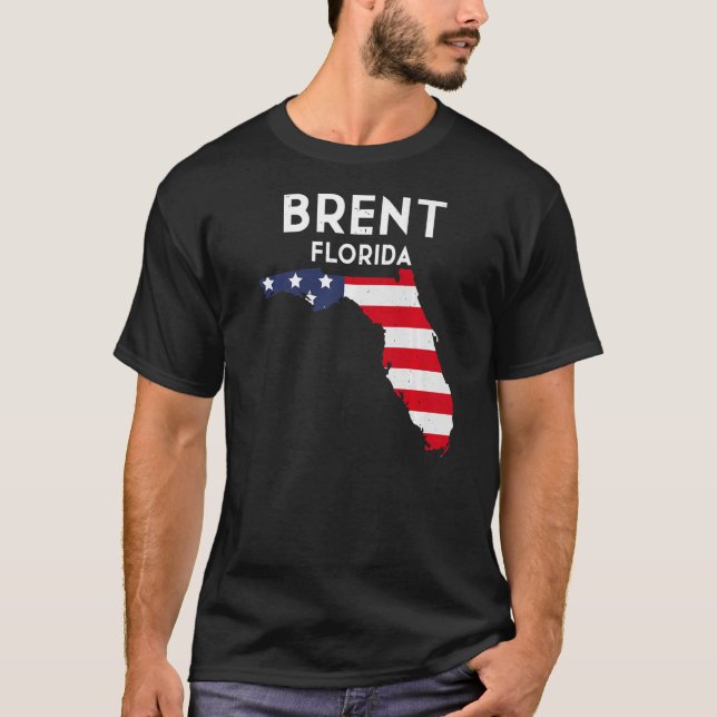 Brent Florida USA Staat America Travel Floridian T-Shirt (Vorderseite)