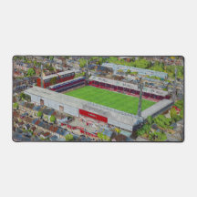 Brentford FC Griffin Park Stadium Aerial Art