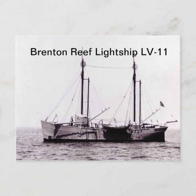 Brenton Reef Lightship LV-11 Postkarten (Vorderseite)