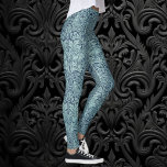 Brer Rabbit von William Morris Blue Textile Patter Leggings<br><div class="desc">Brer Rabbit (Brother Rabbit) (1882) von William Morris ist ein Vintages Viktorianisches,  feines VorRaphaelitentextil in blauen Tönen. Ein Osterurlaub Blumendesign mit Frühlingsgarten-Blume,  schönes Akanthus-Laub,  Pflanze,  Vögel und Hasen.</div>