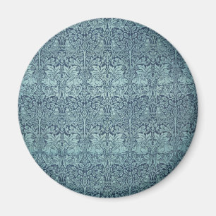 Brer Rabbit von William Morris Blue Textile Patter Magnet