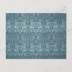 Brer Rabbit von William Morris Blue Textile Patter Postkarte
