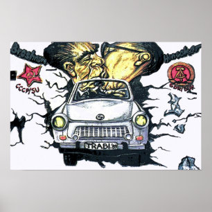 Breschnew & Honecker, Trabant Car , Berlin (pst) Poster