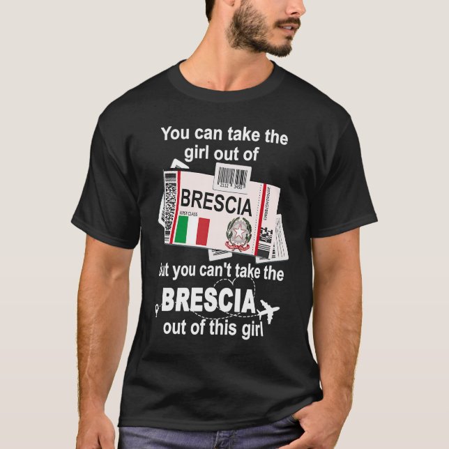 Brescia Boarding Pass  Brescia Mädchen  Brescia T-Shirt (Vorderseite)