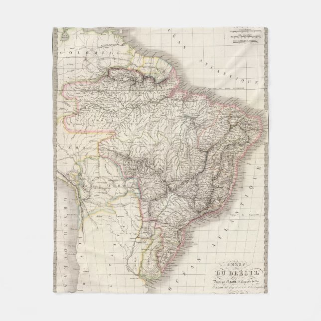 Bresil - Brasilien Fleecedecke (Vorderseite)