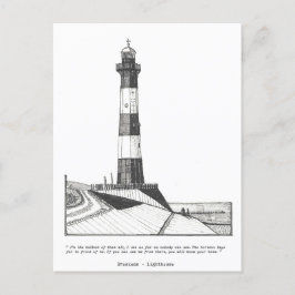 Breskens Lighthouse Niederlande Illustration Postkarte