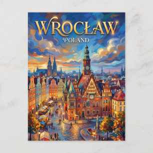 Breslau Polen Postkarte