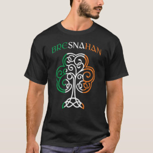 BRESNAHAN Irischer Name Shamrock Irland Flagge Fam T-Shirt