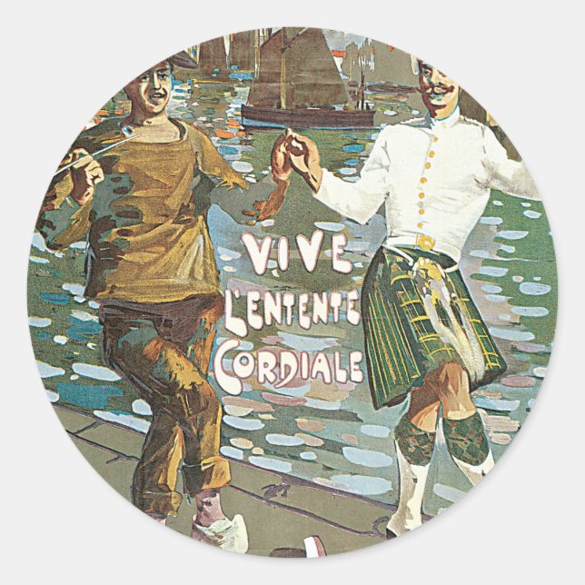 Brest á Londres 18 Stunden Runder Aufkleber (Vorderseite)