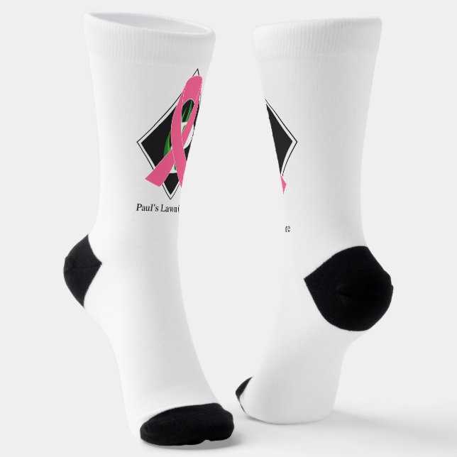 Brest Cancer High-Performance Athletic Crew Sock Socken (Gewinkelt)