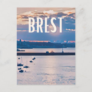Brest Foto Vintage Postkarte