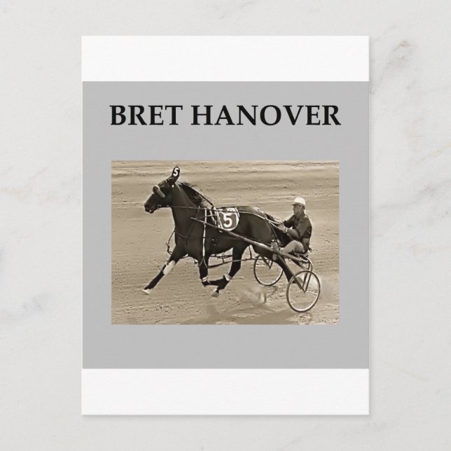 Bret Hanover Harnracing Postkarte (Vorderseite)