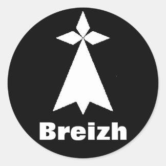 Bretagne-Aufkleber Runder Aufkleber