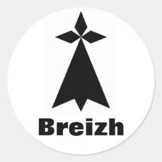 Bretagne-Aufkleber Runder Aufkleber
