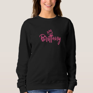 Bretagne Die Königin Rosa Krone für Frauen genannt Sweatshirt
