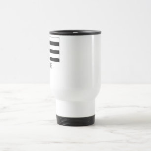 Bretagne-Flagge mit Namen Reisebecher