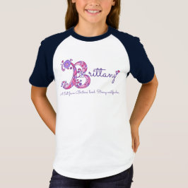 Bretagne Girls B Name bedeutet monogramm Shirt