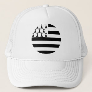 Bretagne (Gwenn-ha-du) Flagge Trucker Hat Truckerkappe
