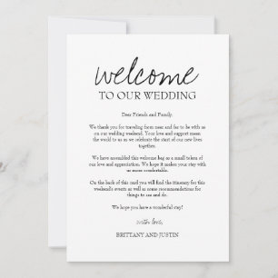 Bretagne Hochzeit Begrüßungsschreiben und Reiserei