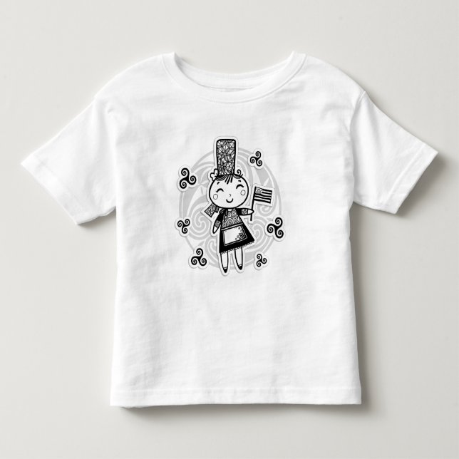 Bretagne Kleinkind T-shirt (Vorderseite)