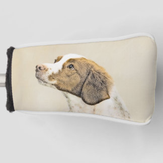 Bretagne Malerei - Niedliche Hundekunst Golf Headcover